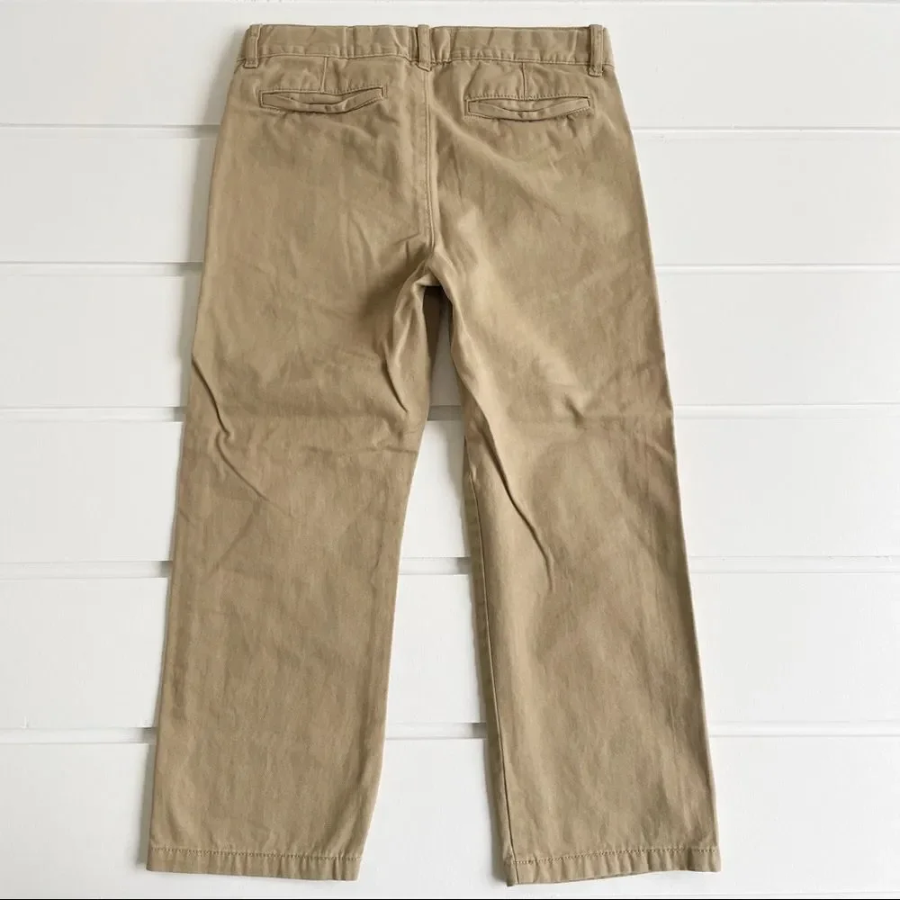 The Children’s Place Khaki Flat Front Chino Pants Size 6 Husky